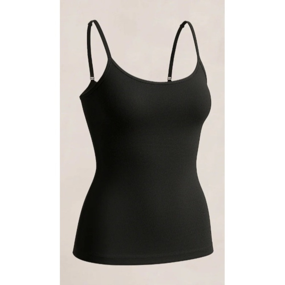 Empetua Scoop Neck Cami Black Medium